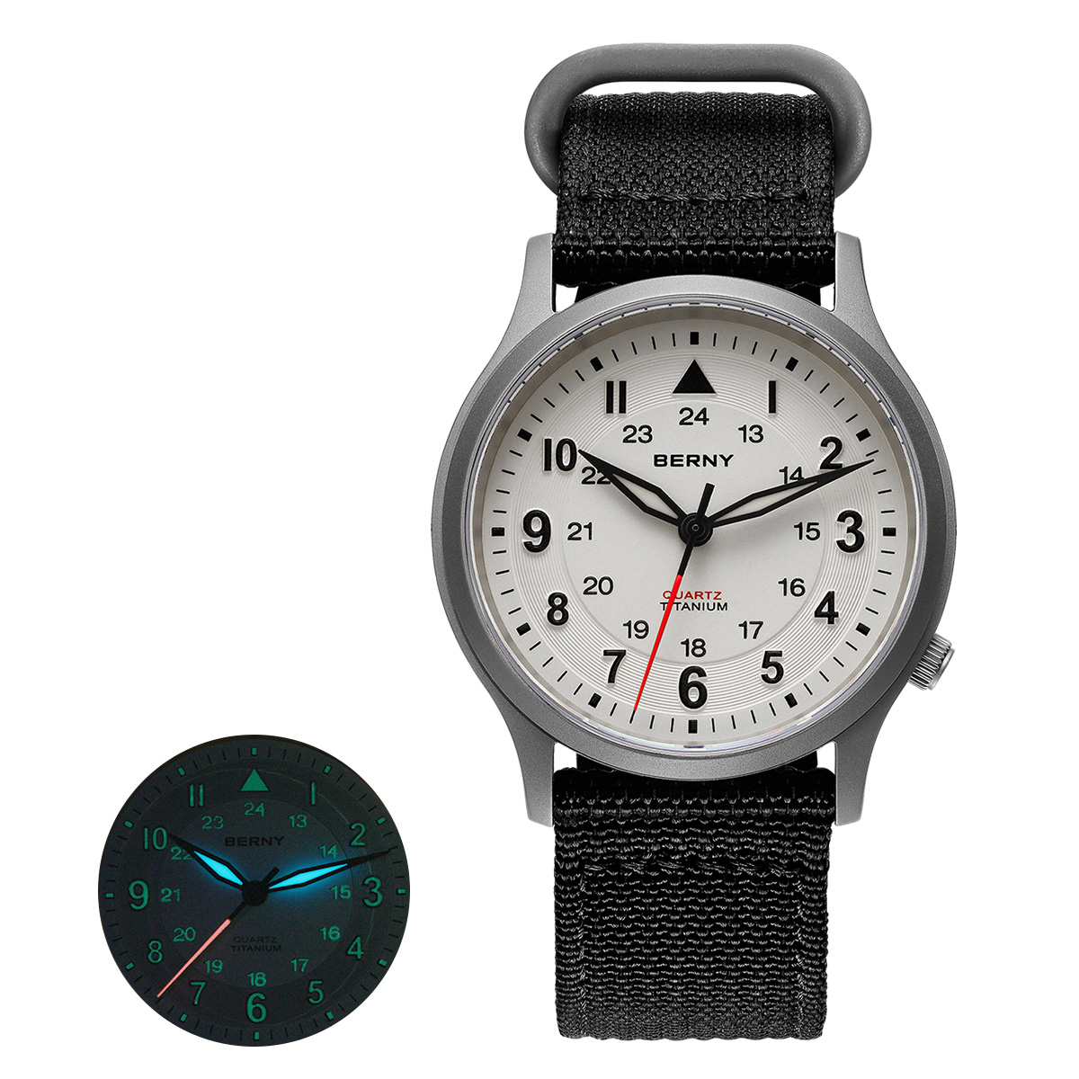 Titanium Sport Watch - BERNY Titanium Watches for Men Classic