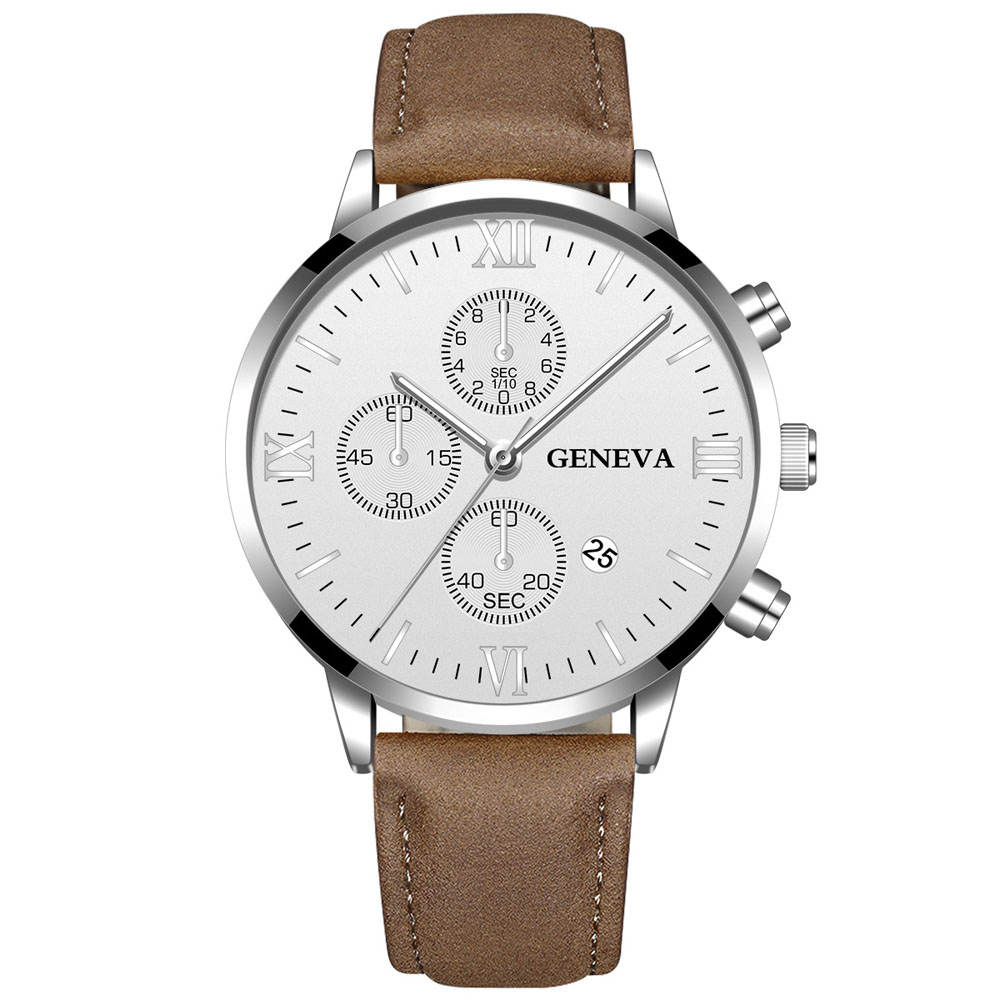 Luxury Watch Affordable - Geneva Fashion Men Date Alloy Case