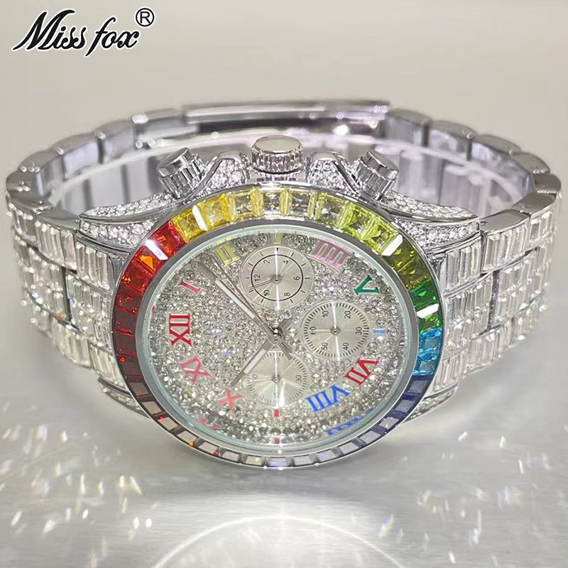 Luxury Watch Affordable - MISSFOX Luxury Iced Watch For Men