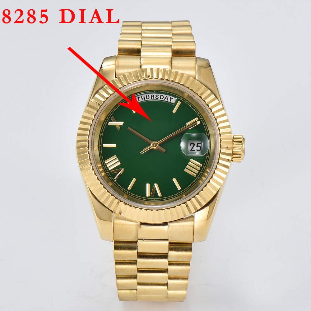 Luxury Watch With Green Dial - 8285 Watch 8285 Dial 8285 Hand