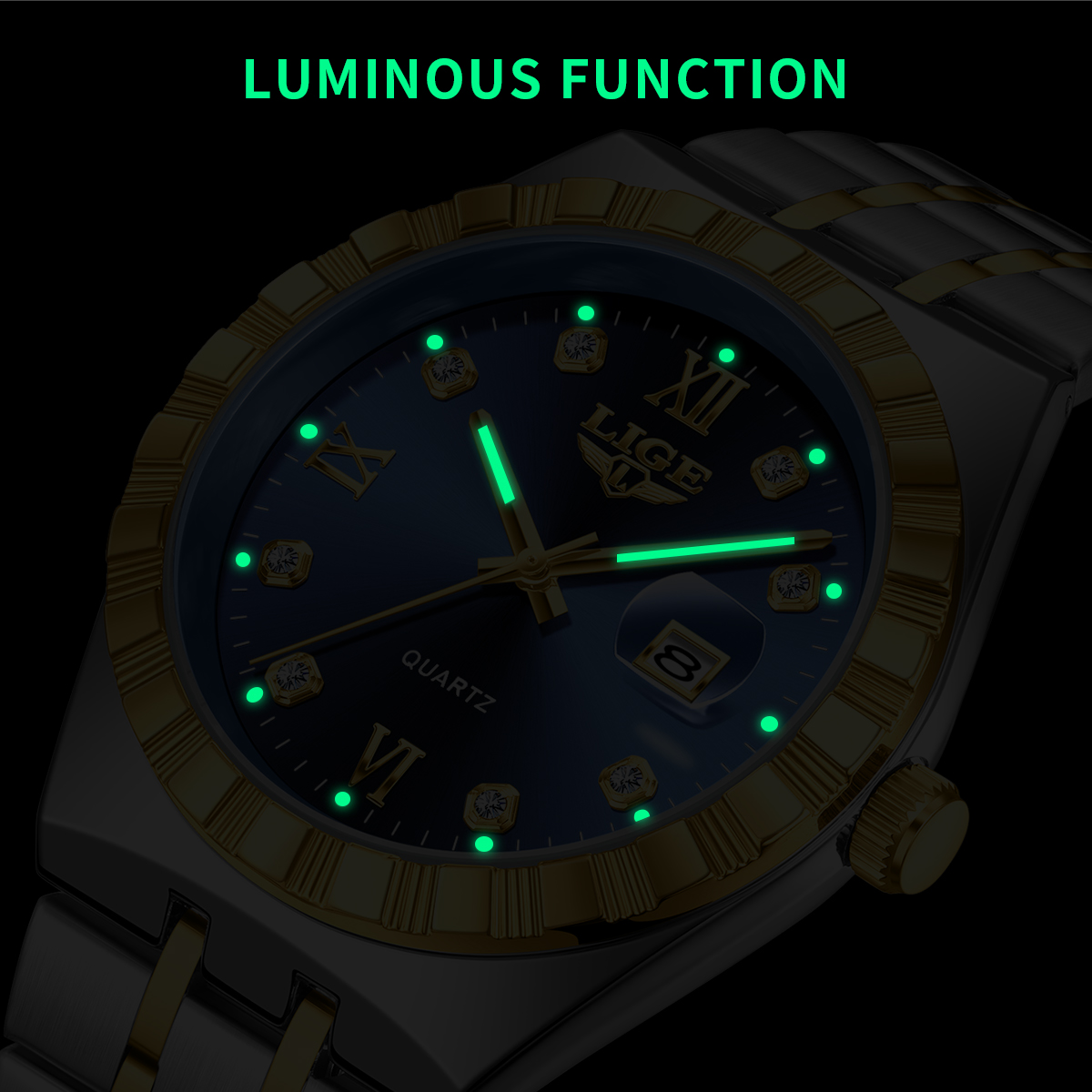 LIGE Top Brand Luxury Men Watc - Luxury Watch Business ulasan dan harga