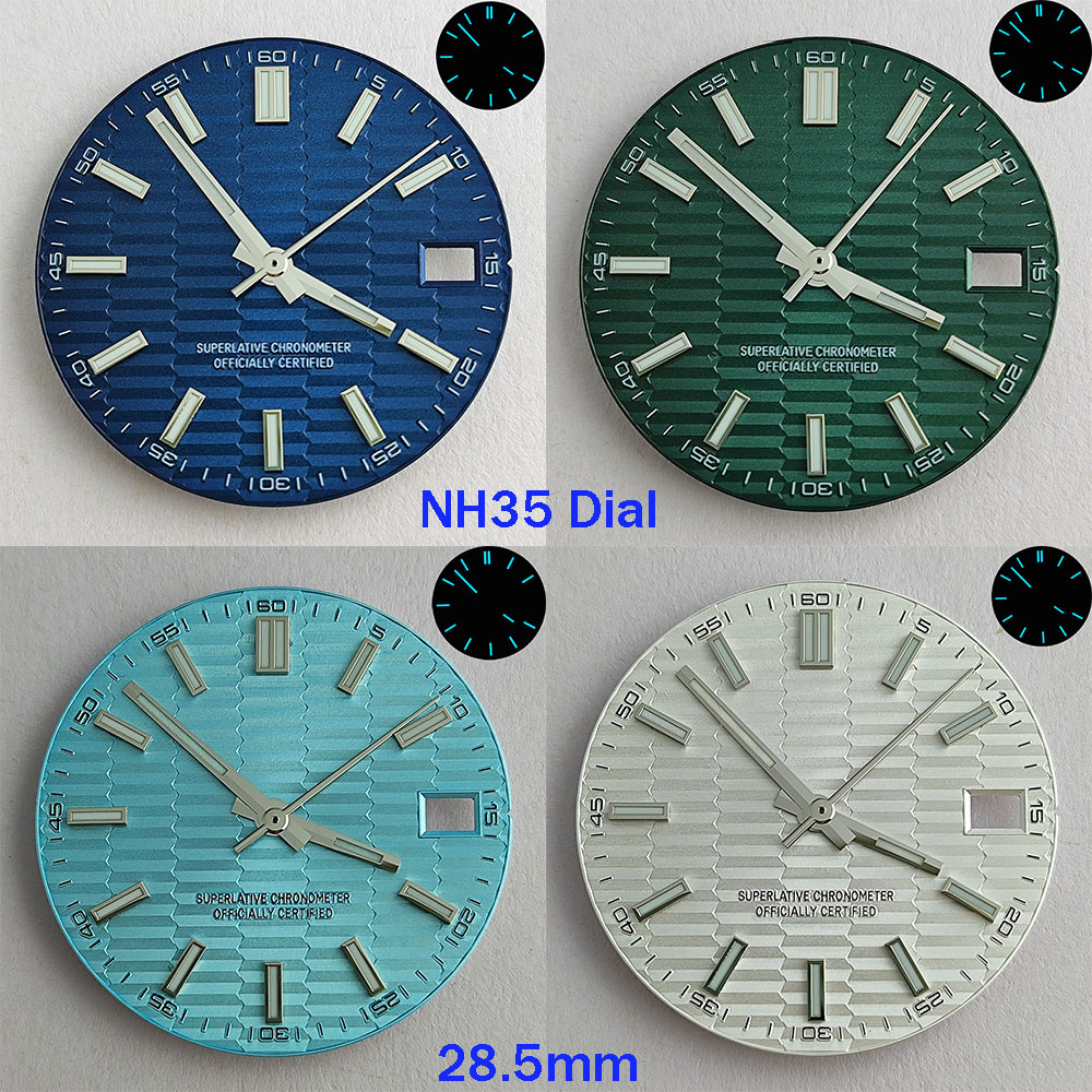 28.5mm NH35 dial NH35 hands bl - Luxury Watch With Green Dial ulasan dan harga