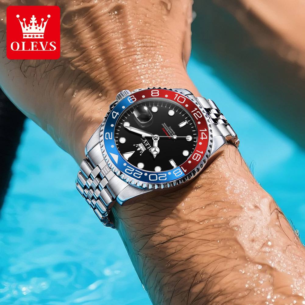OLEVS 5657 Original Brand Men' - Luxury Watch Business ulasan dan harga