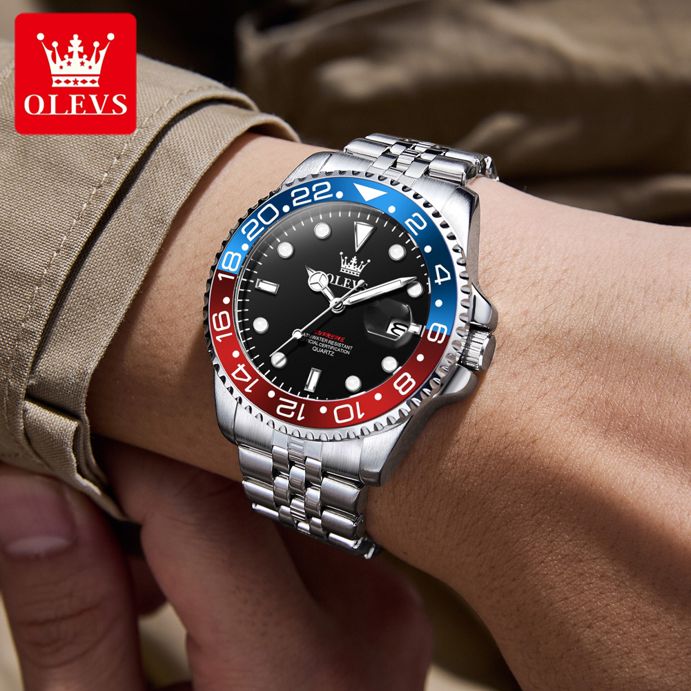 OLEVS 5657 Original Brand Men' - Luxury Watch Business ulasan dan harga