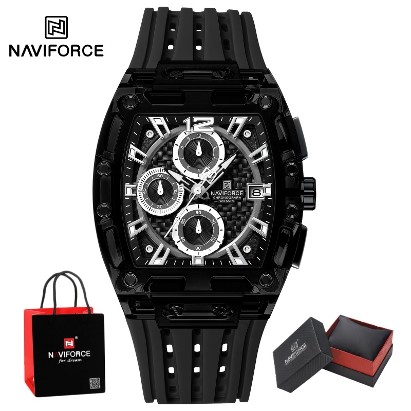 NAVIFORCE Man's Watch 5ATM Wat - Luxury Watch Strap ulasan dan harga