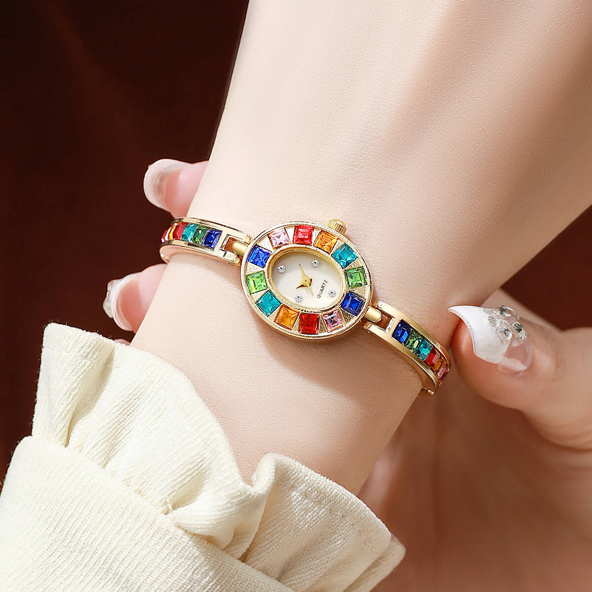 2PCS/Set Luxury Rhinestone Wom - Luxury Watch Strap ulasan dan harga