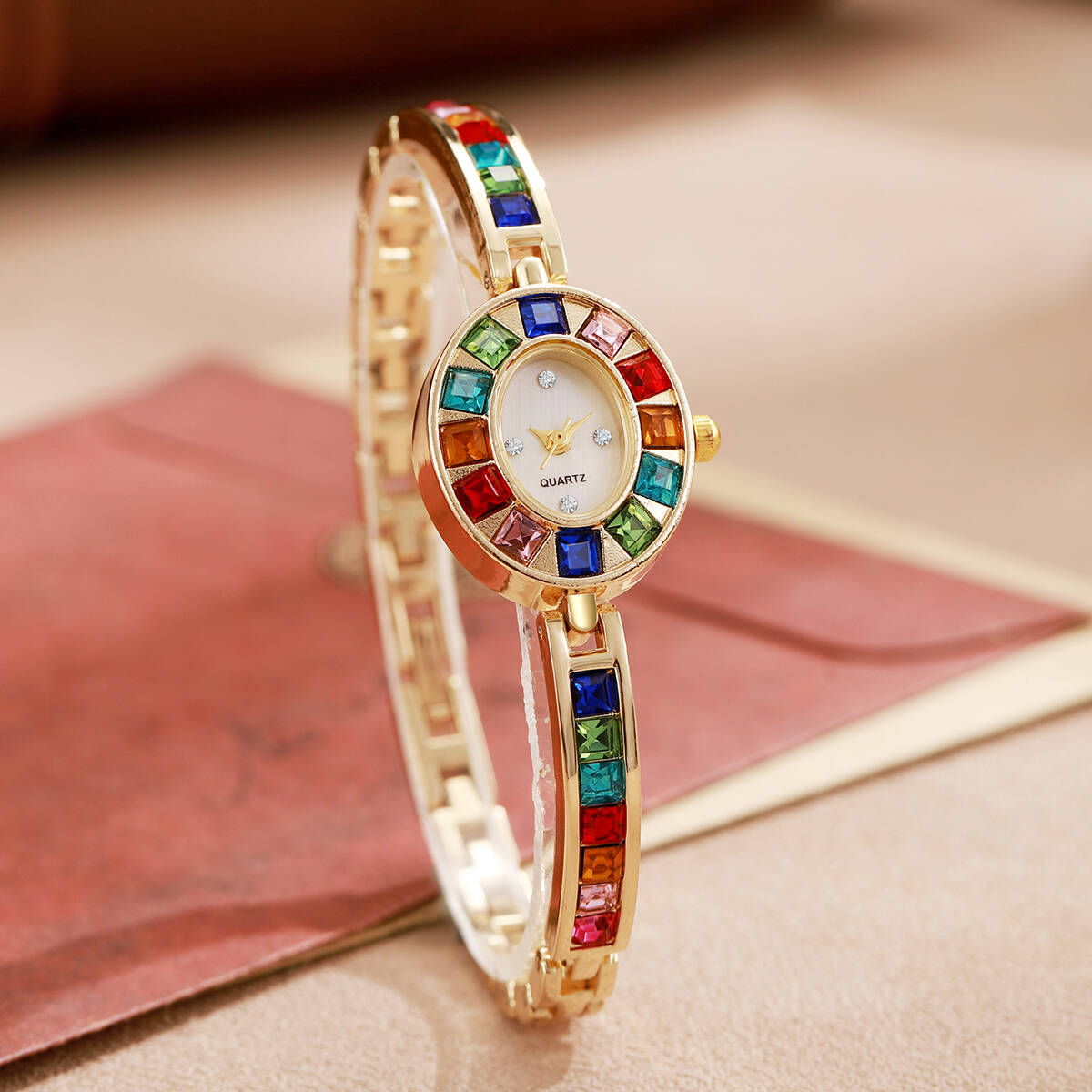 2PCS/Set Luxury Rhinestone Wom - Luxury Watch Strap ulasan dan harga
