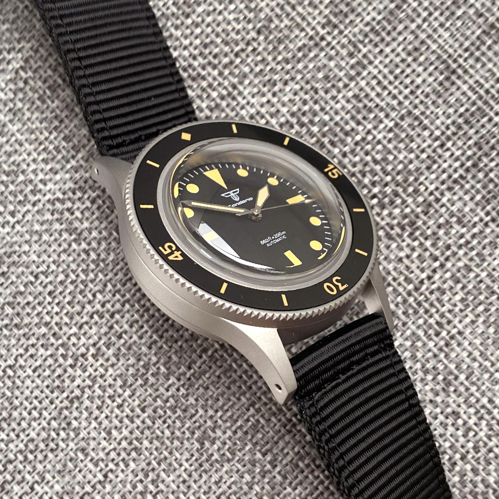 Tandorio 40mm Titanium Automat - Titanium Sport Watch ulasan dan harga