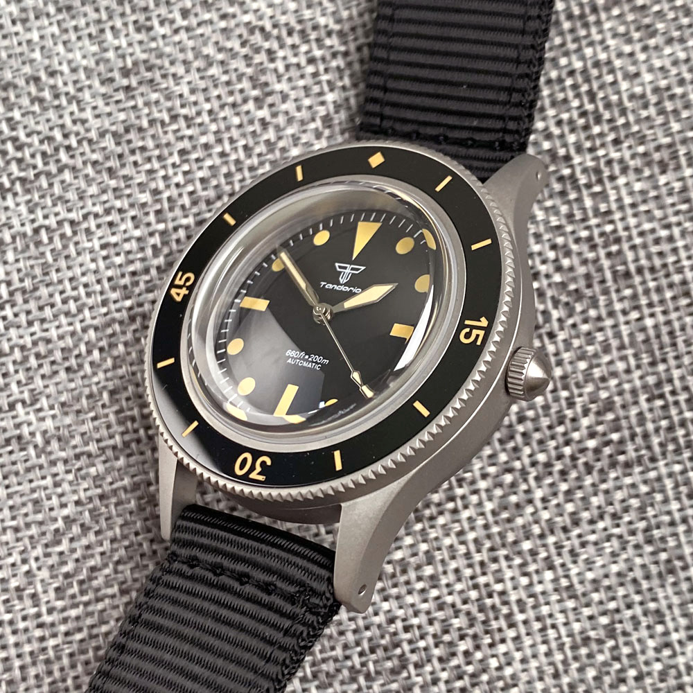 Tandorio 40mm Titanium Automat - Titanium Sport Watch ulasan dan harga