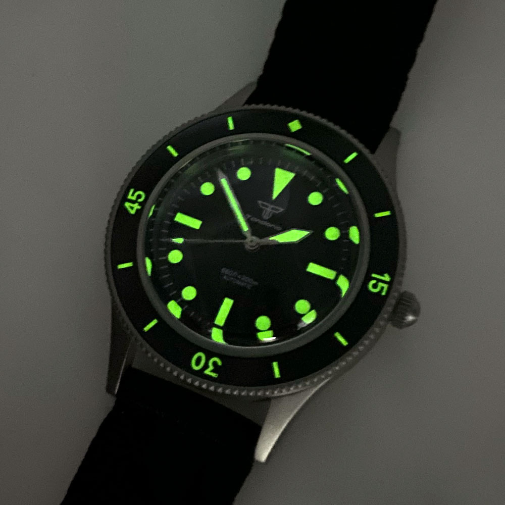 Tandorio 40mm Titanium Automat - Titanium Sport Watch ulasan dan harga