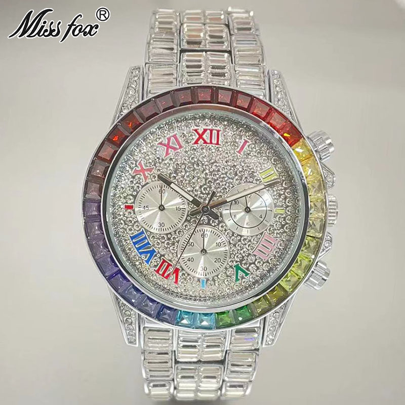 MISSFOX Luxury Iced Watch For  - Luxury Watch Affordable ulasan dan harga