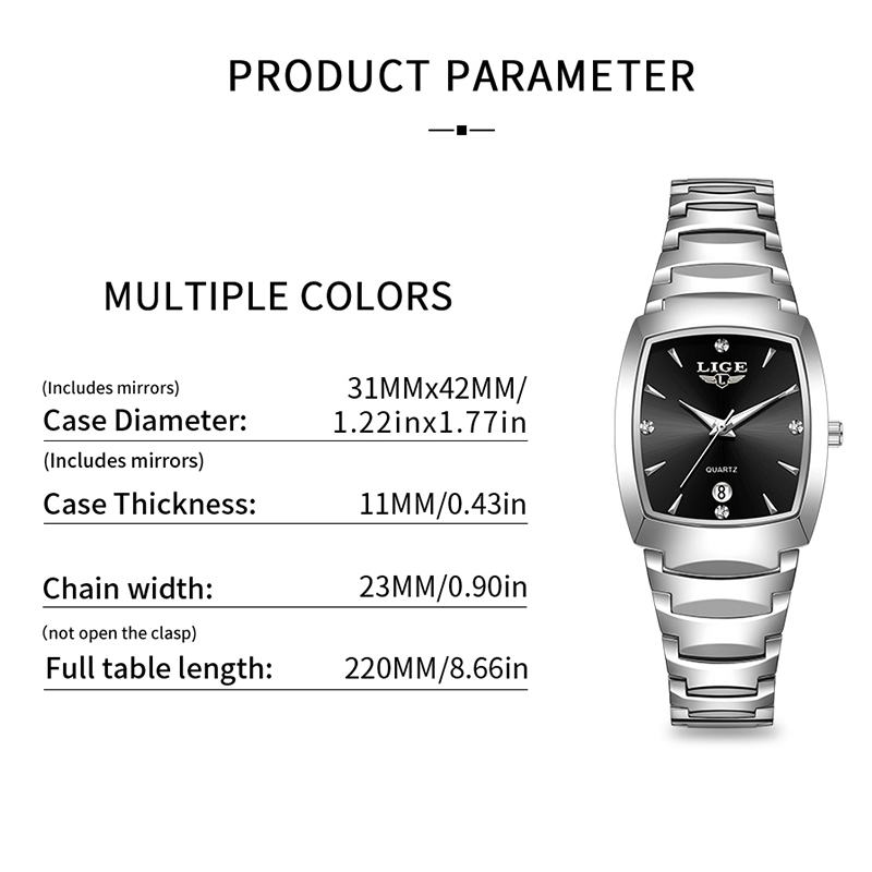 LIGE Watch women Business Luxu - Luxury Watch Business ulasan dan harga
