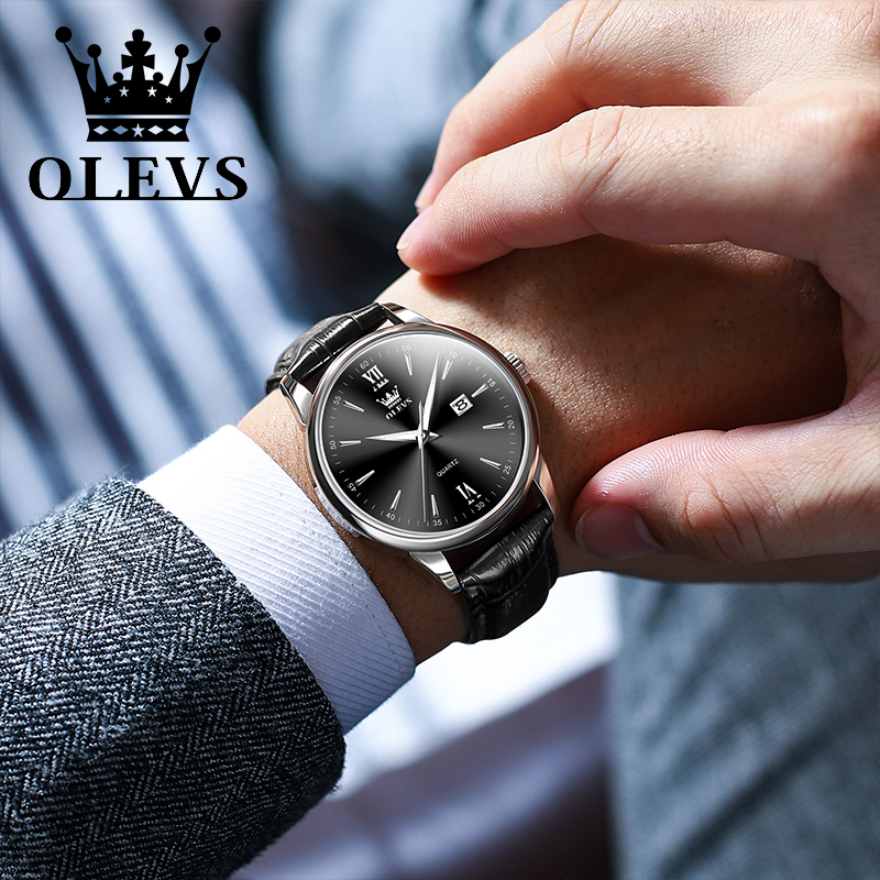 OLEVS Quartz Men's Watch Fashi - Luxury Watch Affordable ulasan dan harga