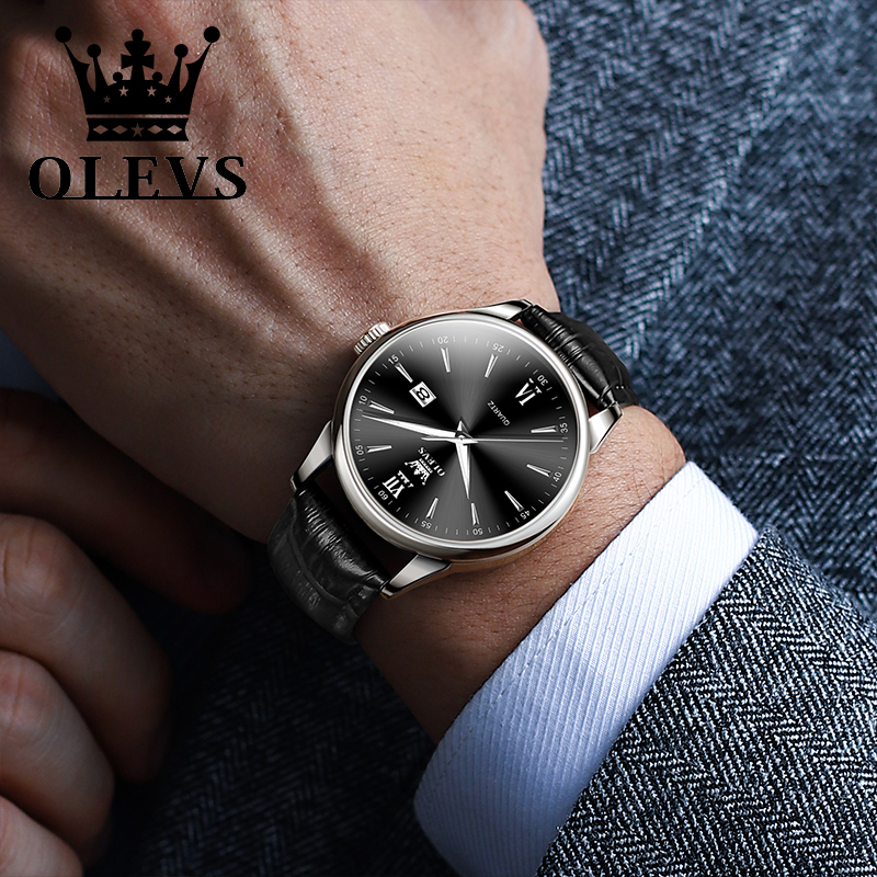 OLEVS Quartz Men's Watch Fashi - Luxury Watch Affordable ulasan dan harga