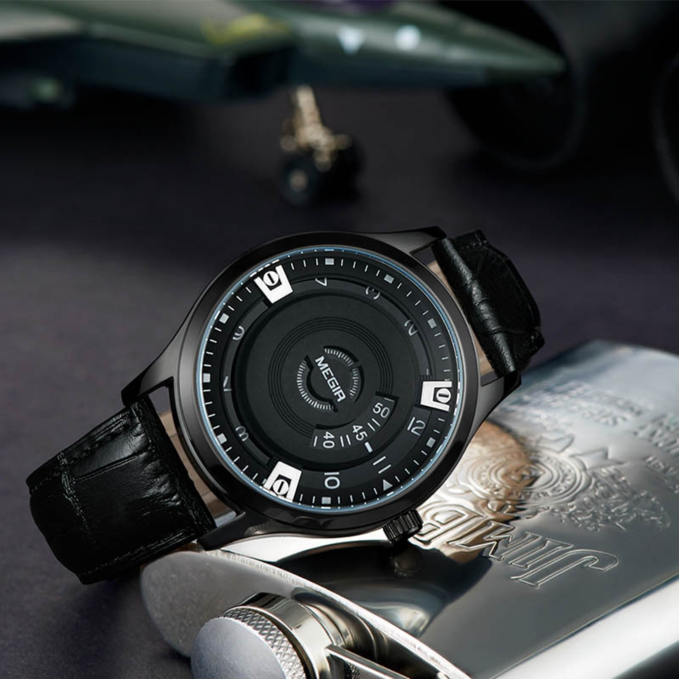 MEGIR Men Watches Luxury Leath - Luxury Watch Strap ulasan dan harga
