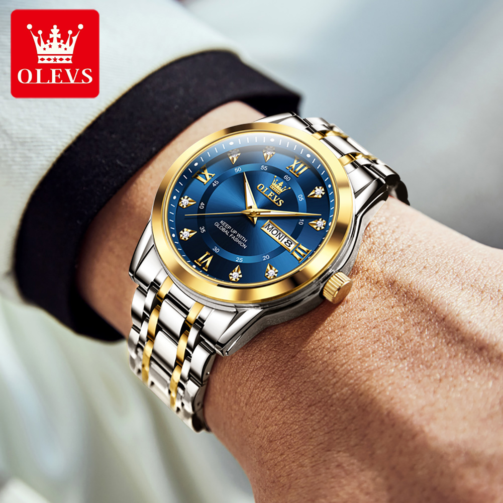 OLEVS Brand Fashion men's watc - Luxury Watch Business ulasan dan harga