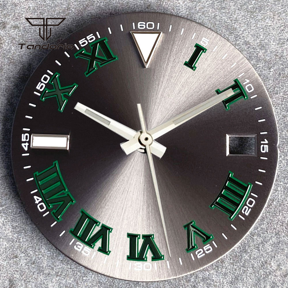 29mm Grey Sunburst Watch Dial  - Luxury Watch With Green Dial ulasan dan harga