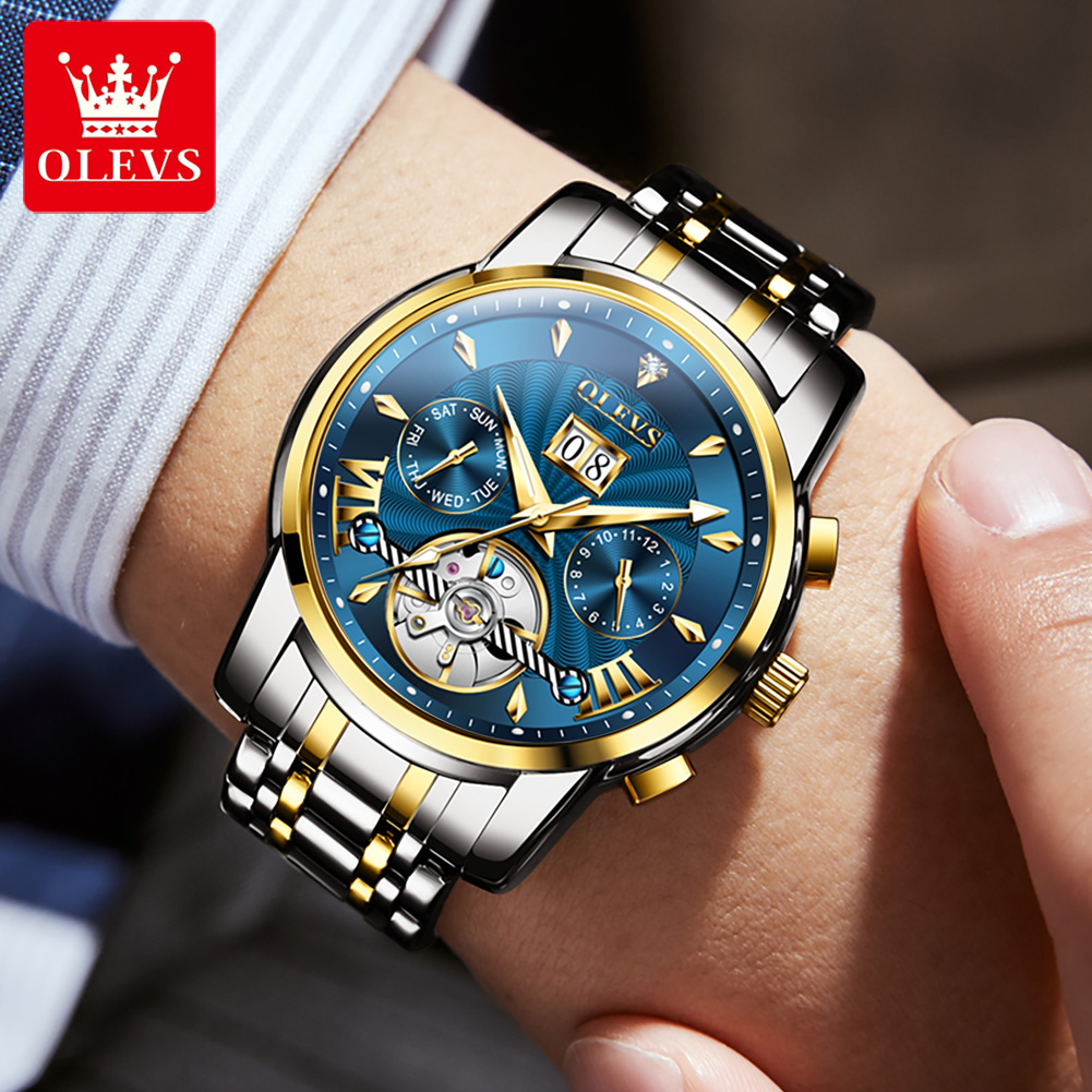 OLEVS Men Watches Luxury Fashi - Luxury Watch Business ulasan dan harga