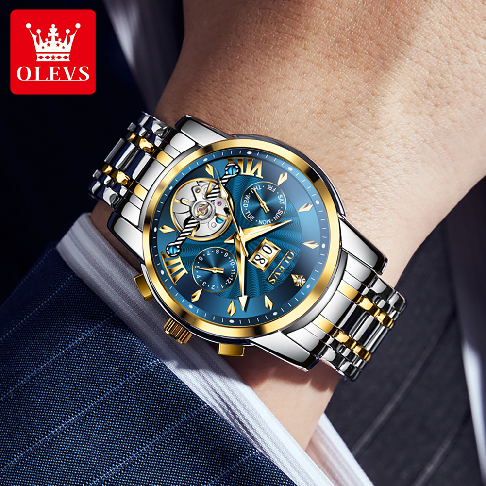 OLEVS Men Watches Luxury Fashi - Luxury Watch Business ulasan dan harga